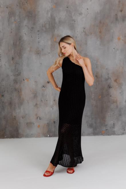 Жіноча сукня на одно плече Грація чорна