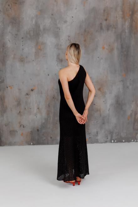 Жіноча сукня на одно плече Грація чорна