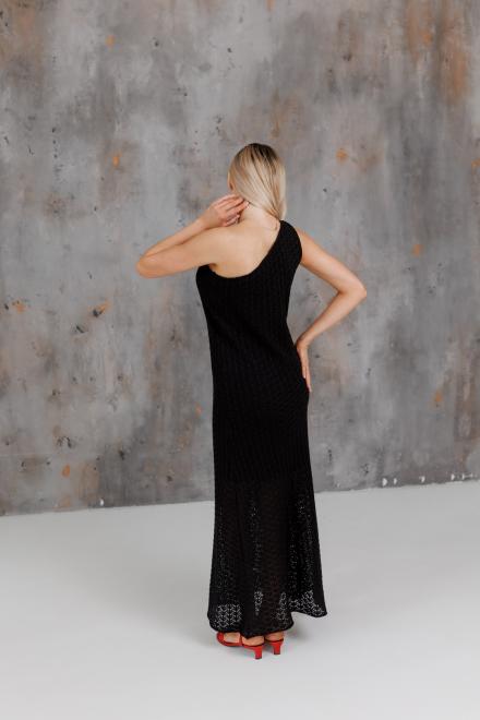 Жіноча сукня на одно плече Грація чорна