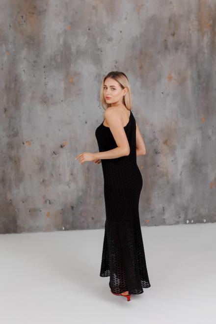 Жіноча сукня на одно плече Грація чорна