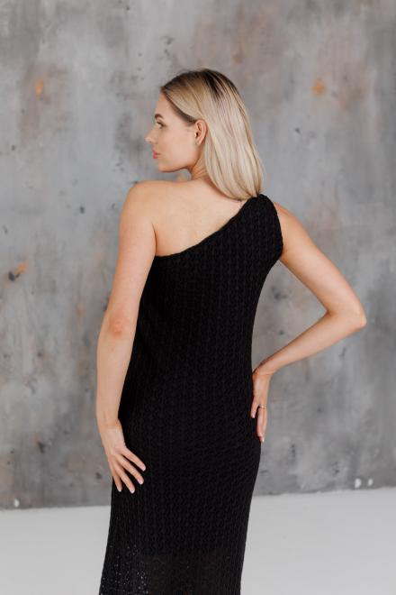 Жіноча сукня на одно плече Грація чорна
