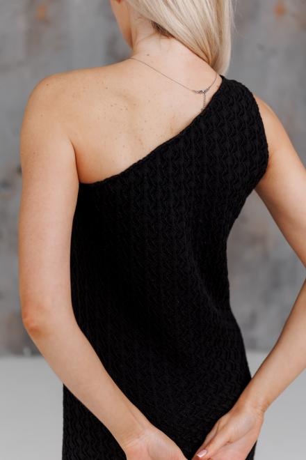 Жіноча сукня на одно плече Грація чорна