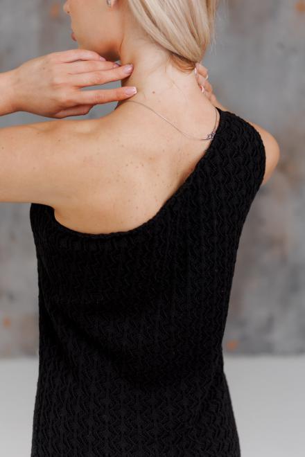 Жіноча сукня на одно плече Грація чорна