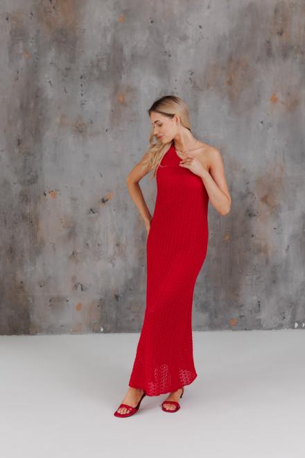 Жіноча сукня на одно плече Грація червона