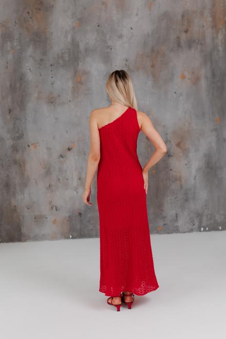 Жіноча сукня на одно плече Грація червона