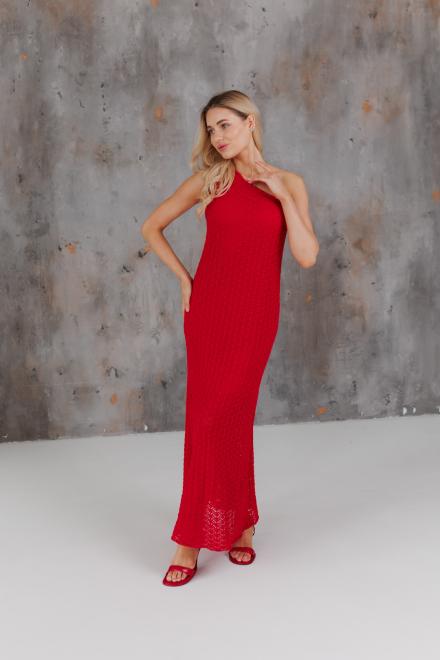 Жіноча сукня на одно плече Грація червона