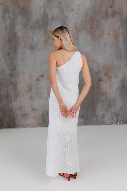 Жіноча сукня на одно плече Грація біла