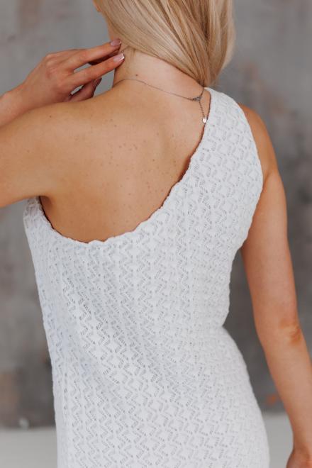 Жіноча сукня на одно плече Грація біла