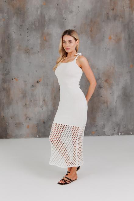Жіноча в'язана сукня Жюстин молочна