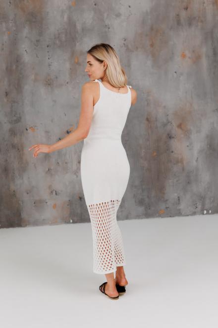 Жіноча в'язана сукня Жюстин молочна