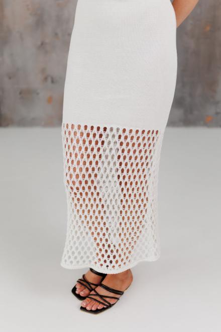 Жіноча в'язана сукня Жюстин молочна