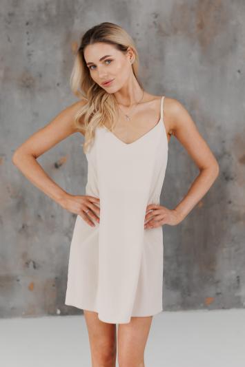 Жіноча сукня-комбінація молочна