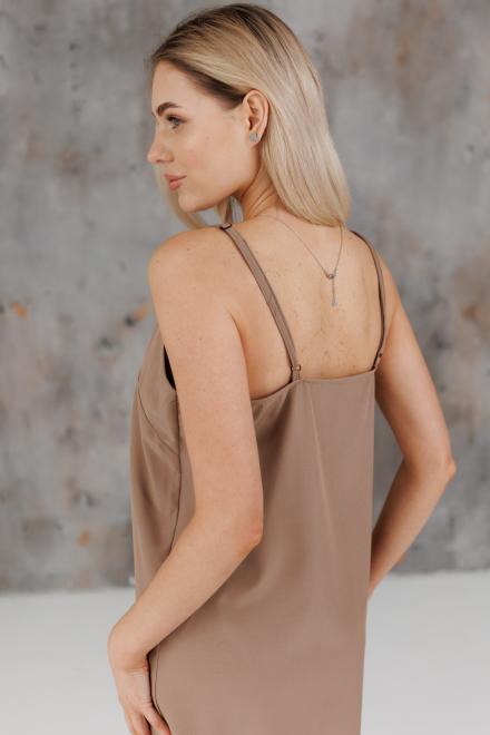Жіноча сукня-комбінація бежева