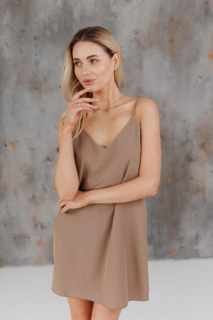 Жіноча сукня-комбінація бежева