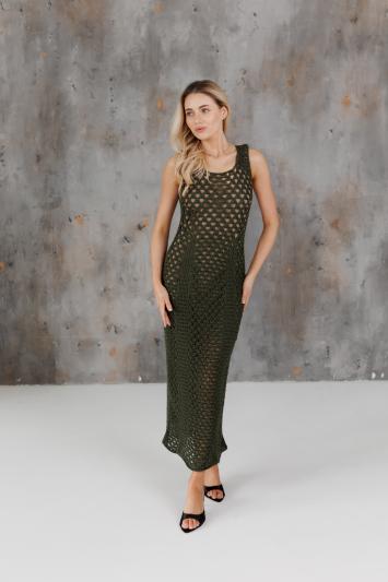 Жіноча літня сукня Аура олива