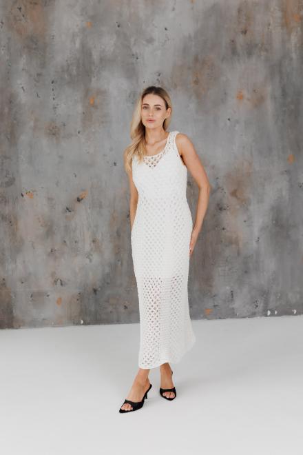 Жіноча літня сукня Аура молочна