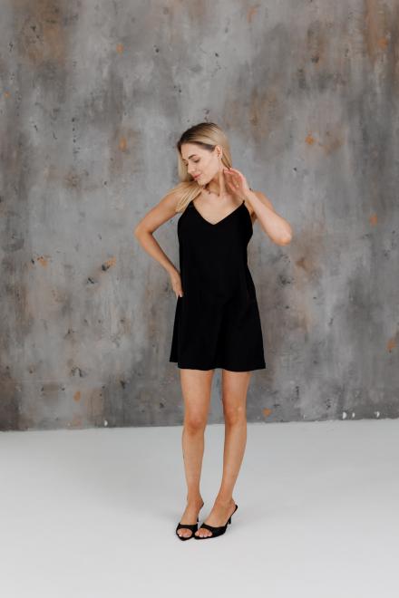 Жіноча сукня-комбінація чорна