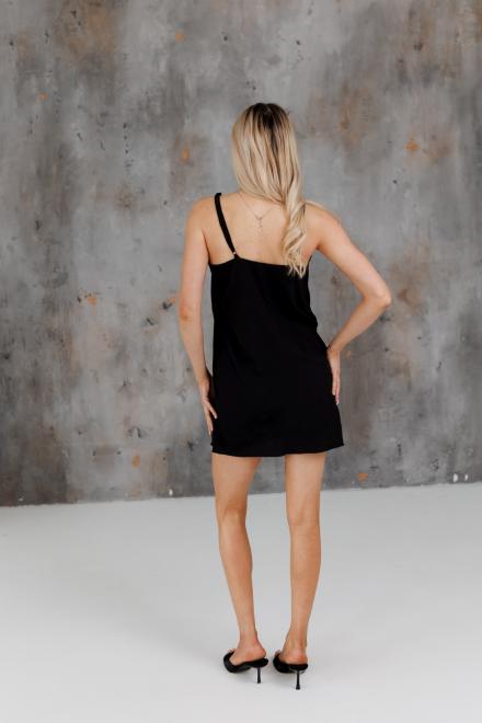 Жіноча сукня-комбінація чорна