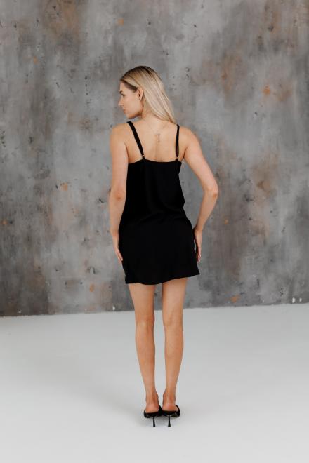 Жіноча сукня-комбінація чорна