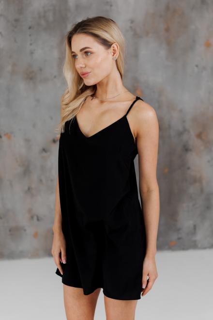 Жіноча сукня-комбінація чорна