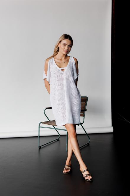 В'язана туніка Тренд біла