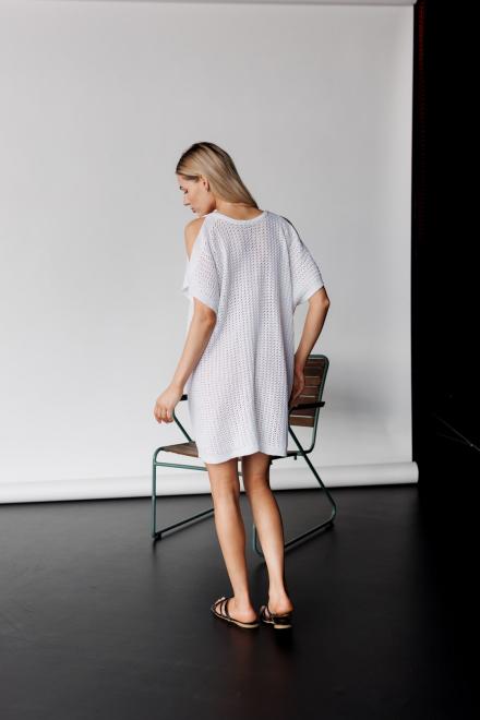 В'язана туніка Тренд біла