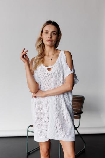 В'язана туніка Тренд біла В'язана туніка Тренд біла