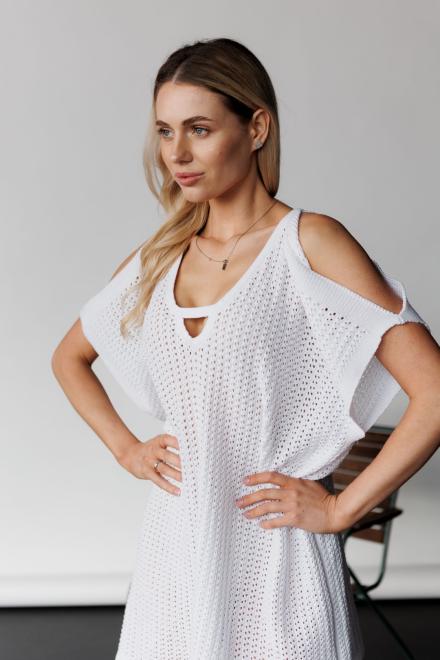 В'язана туніка Тренд біла