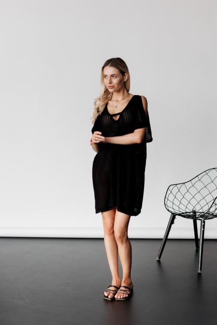 В'язана туніка Тренд чорна