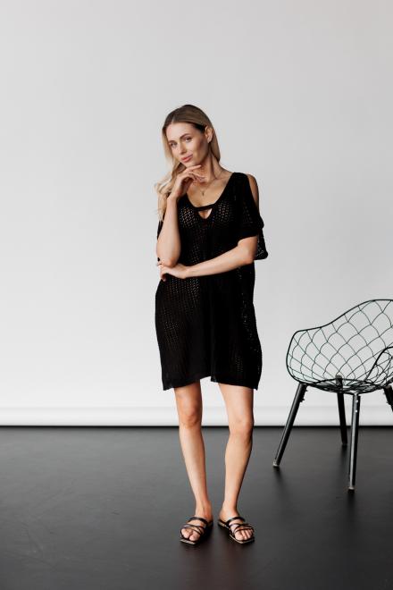 В'язана туніка Тренд чорна