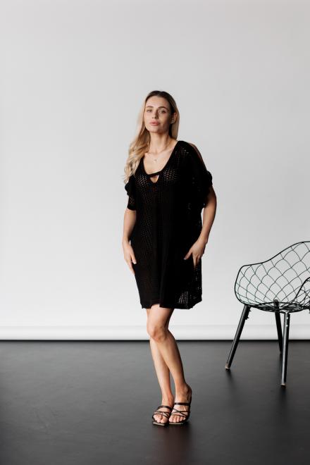 В'язана туніка Тренд чорна