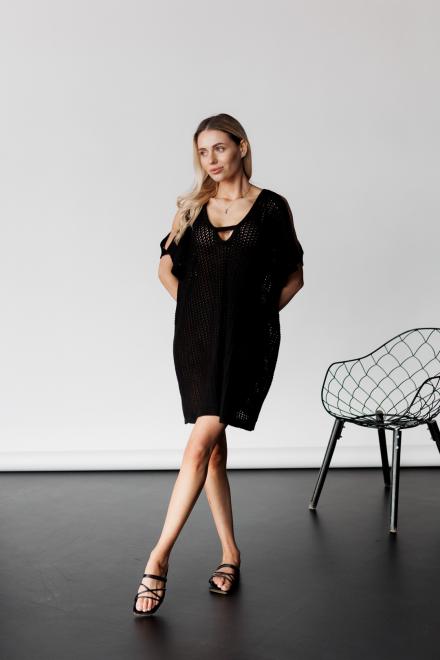 В'язана туніка Тренд чорна