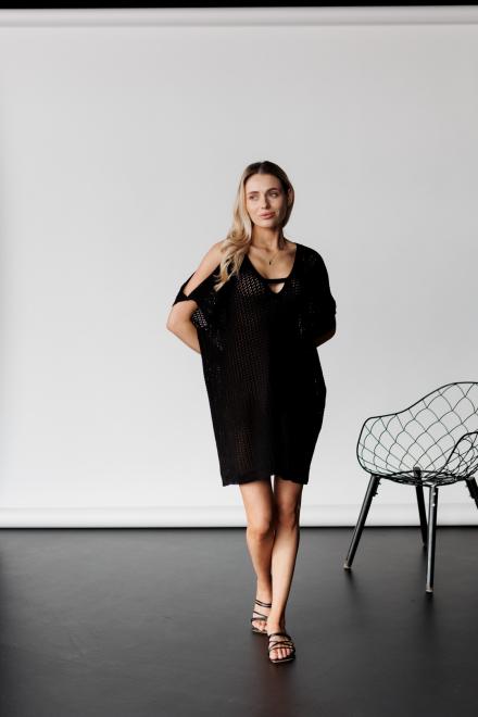 В'язана туніка Тренд чорна