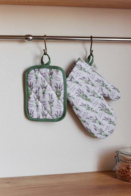Набір для кухні прихватка та рукавиця Суцвіття лаванди