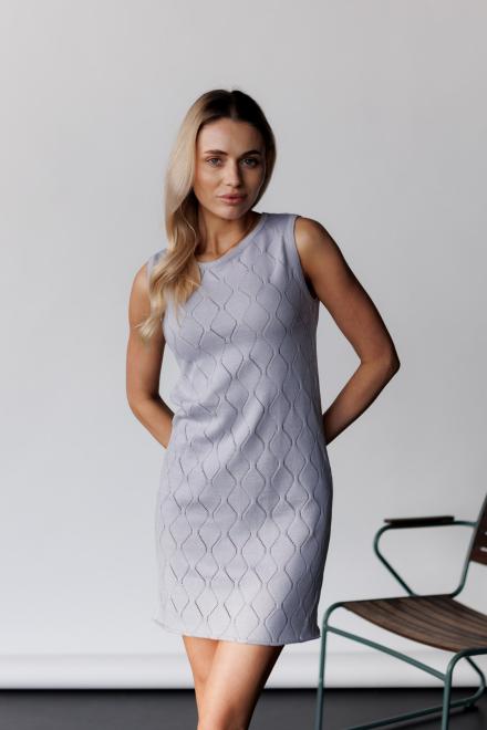 Літнє плаття міні сіре Візерунок