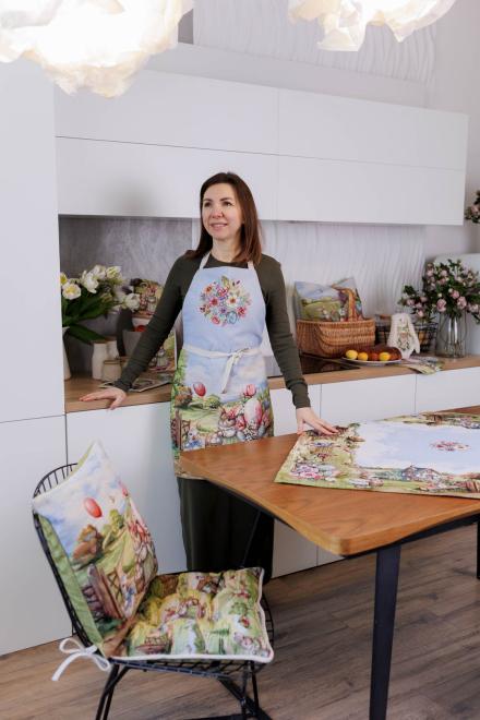 Великодній гобеленовий фартух Настрій