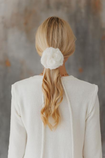 Сукня міні в'язана молочна Ніколь