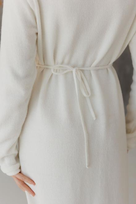 Сукня міді в'язана молочна Ніколь