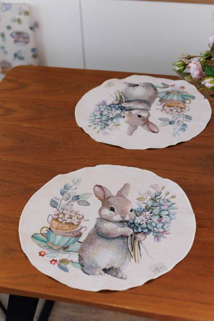 Кругла гобеленова серветка на стіл Чарівність