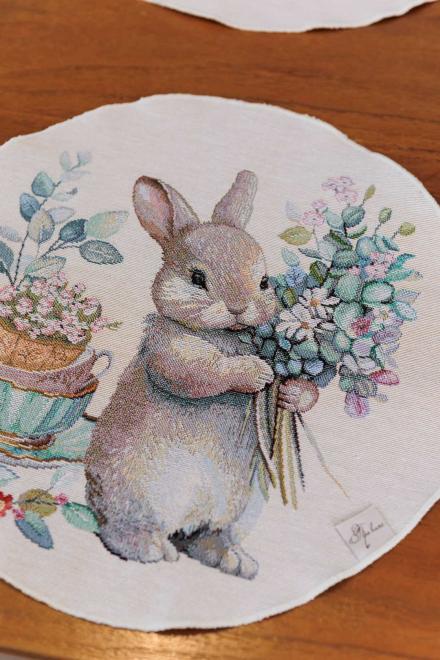 Кругла гобеленова серветка на стіл Чарівність