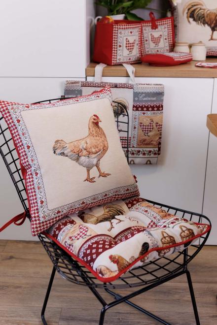 Гобеленова подушка на стілець Добробут