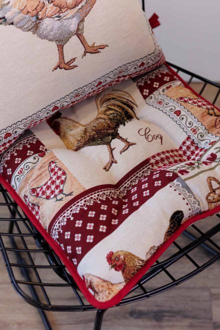 Гобеленова подушка на стілець Добробут