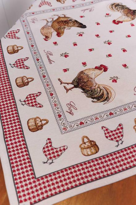 Гобеленова скатертина-наперон на стіл Добробут