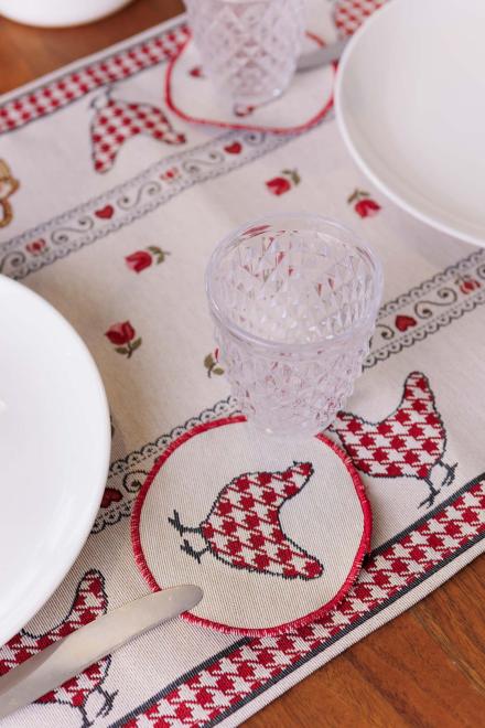 Гобеленовий набір серветок під чашку Добробут