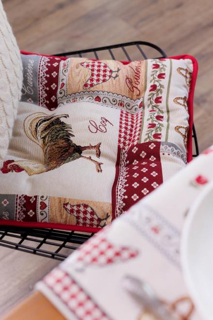 Гобеленова подушка на стілець Добробут