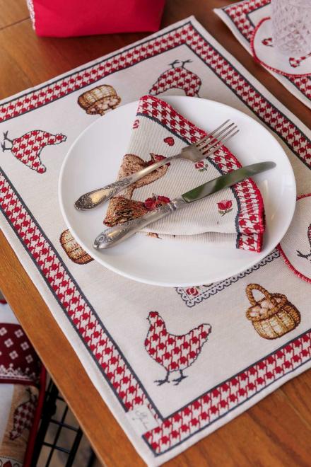 Гобеленова серветка на стіл Добробут