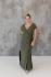 оливковий Женское платье из муслина Оливковое
