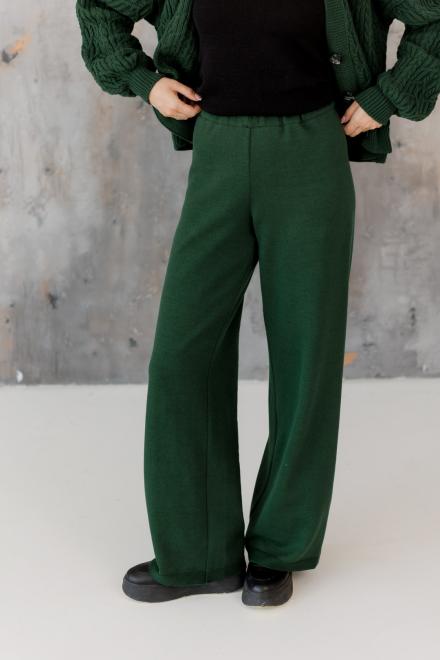 Женские вязаные брюки Оливия изумруд