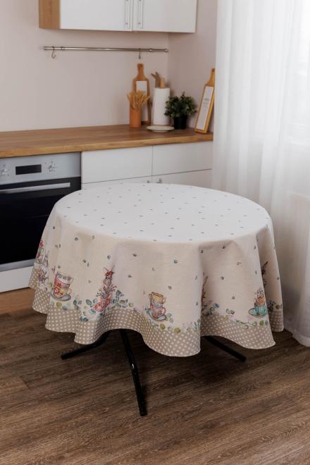 Кругла гобеленова скатертина на стіл Чарівність