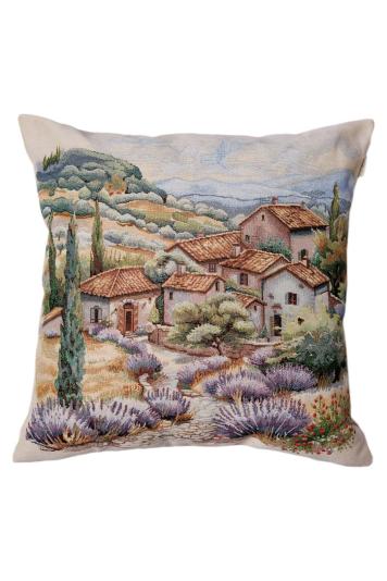 Декоративна гобеленова наволочка Лавандова провінція Декоративна гобеленова наволочка Лавандова провінція